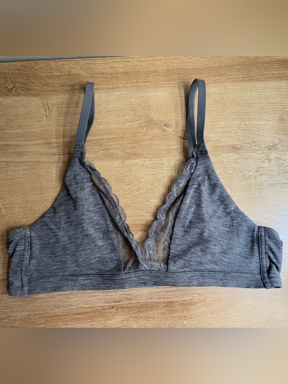 Gap Body Breathe Bralette Heather Grey Small